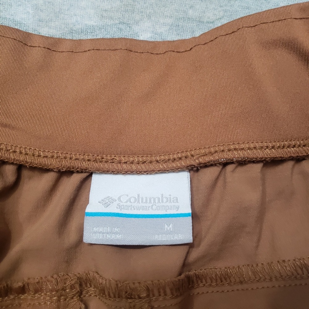 Columbia Hiking Pants Womens Medium Brown Pockets Pull On Outdoors Travel Camp - Picture 6 of 11